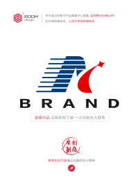 BRAND品牌公司以A字母創(chuàng)意的LOGO設(shè)計(jì)
