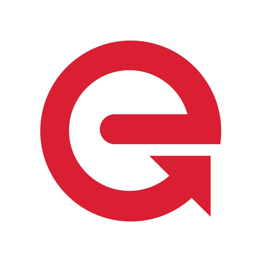 大紅色e字母LOGO圖形設(shè)計(jì)