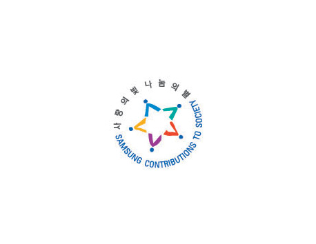 三星客戶娛樂中心LOGO是用5個人物連接的圖案創(chuàng)意