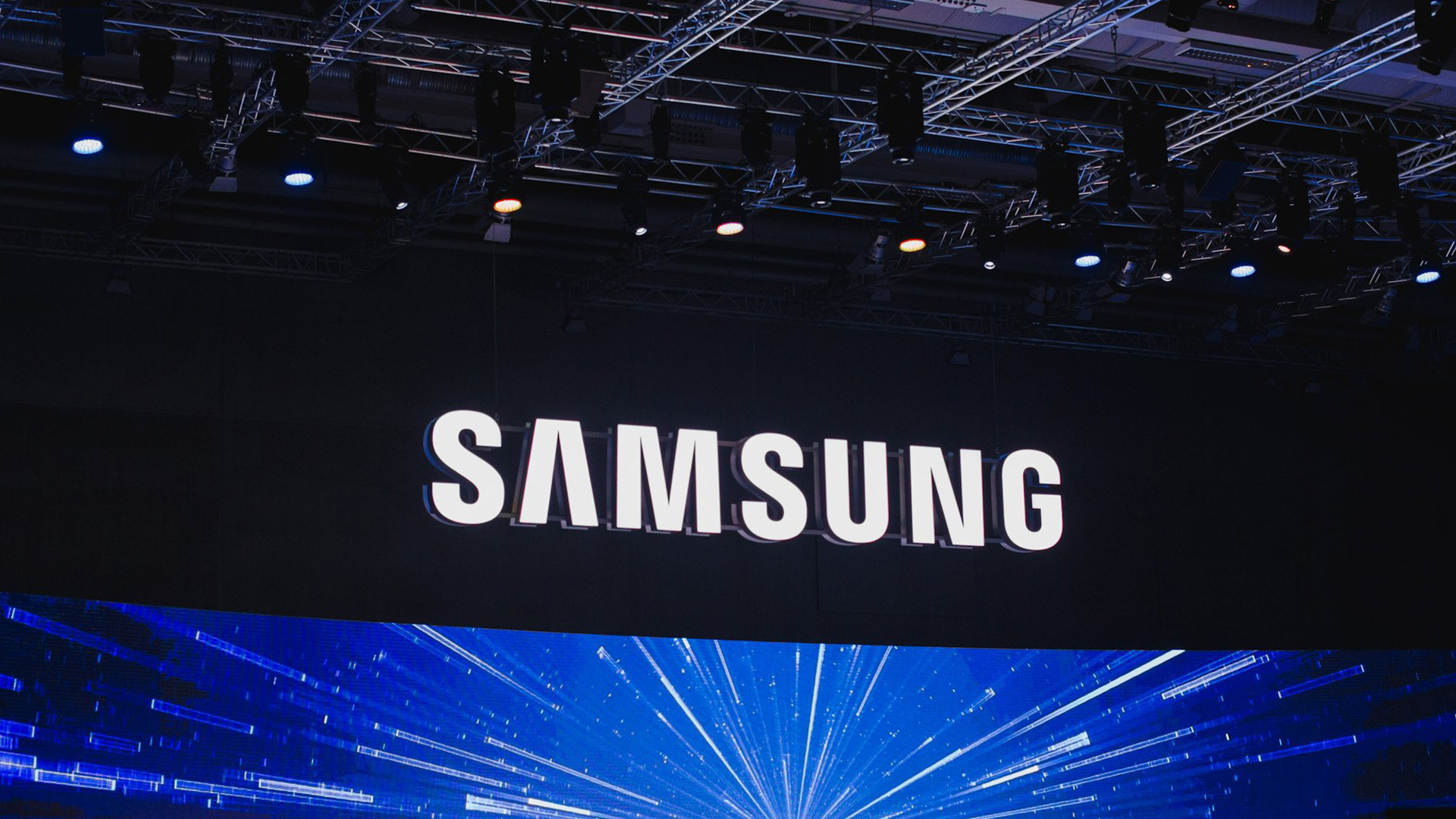 samsung三星logo設(shè)計(jì)門頭效果/