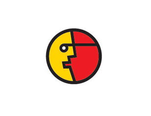機(jī)器人側(cè)臉做的LOGO設(shè)計(jì)