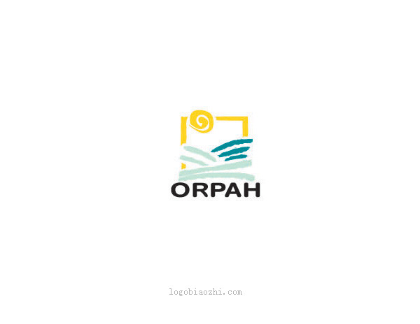 ORPAH太陽與大海風景畫標志設計