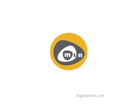 MIN3個(gè)字母與3個(gè)圓形元素結(jié)合的標(biāo)志設(shè)計(jì)