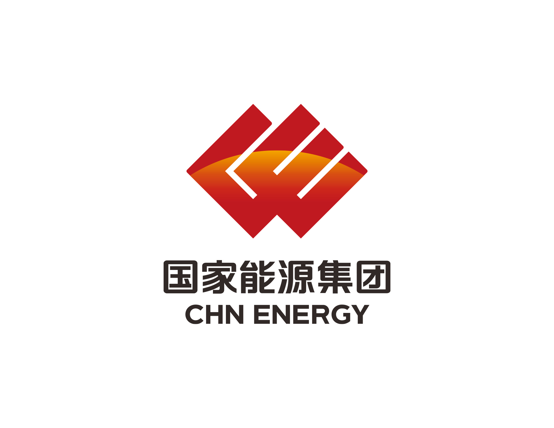 國(guó)華能源投資公司LOGO創(chuàng)意是以CE英文首字母為結(jié)構(gòu)，以紅色和太陽(yáng)的光暈代表能源