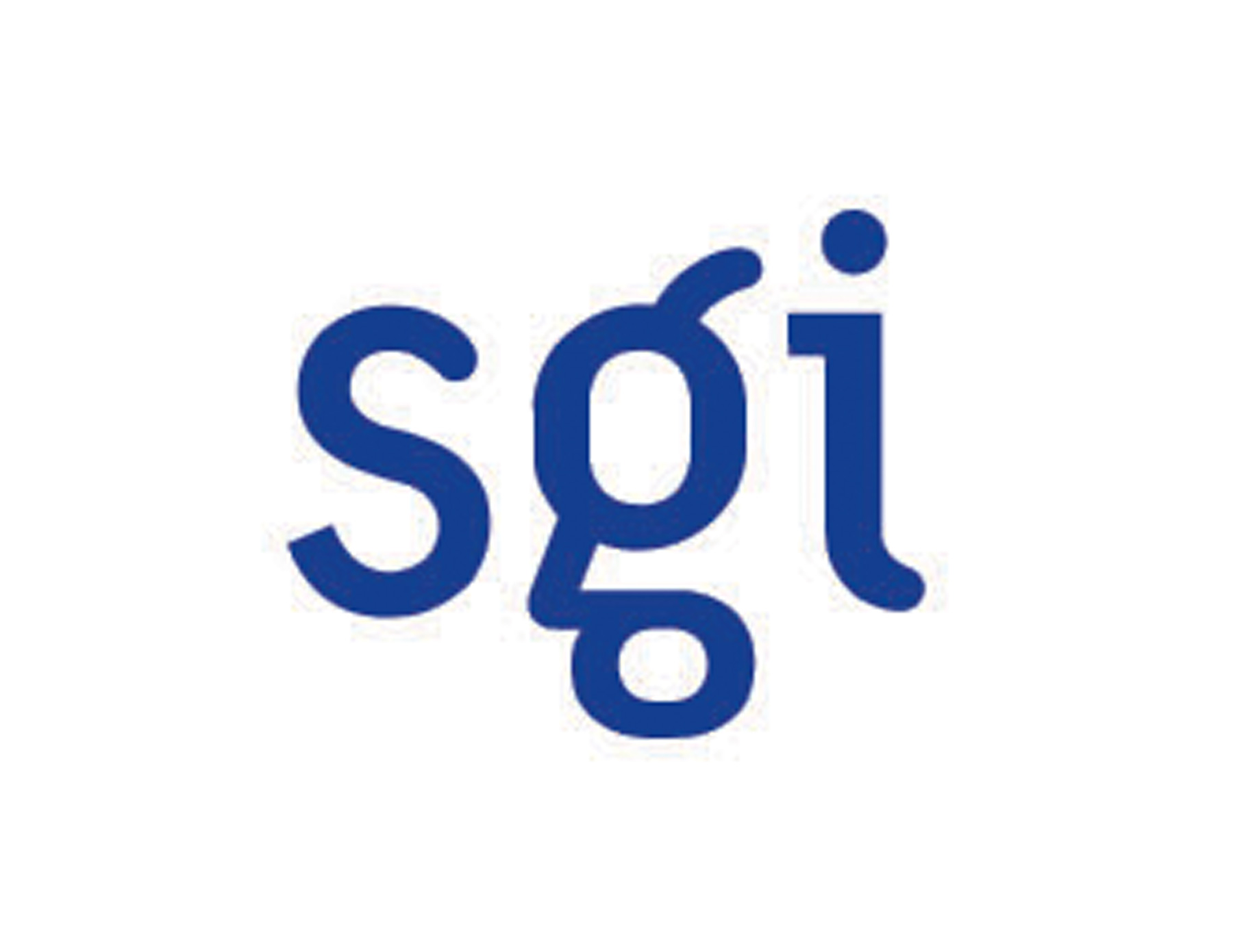 sgi三個(gè)字母為圖案的標(biāo)志，特點(diǎn)在于英文字體性格卡通淘氣的創(chuàng)意。