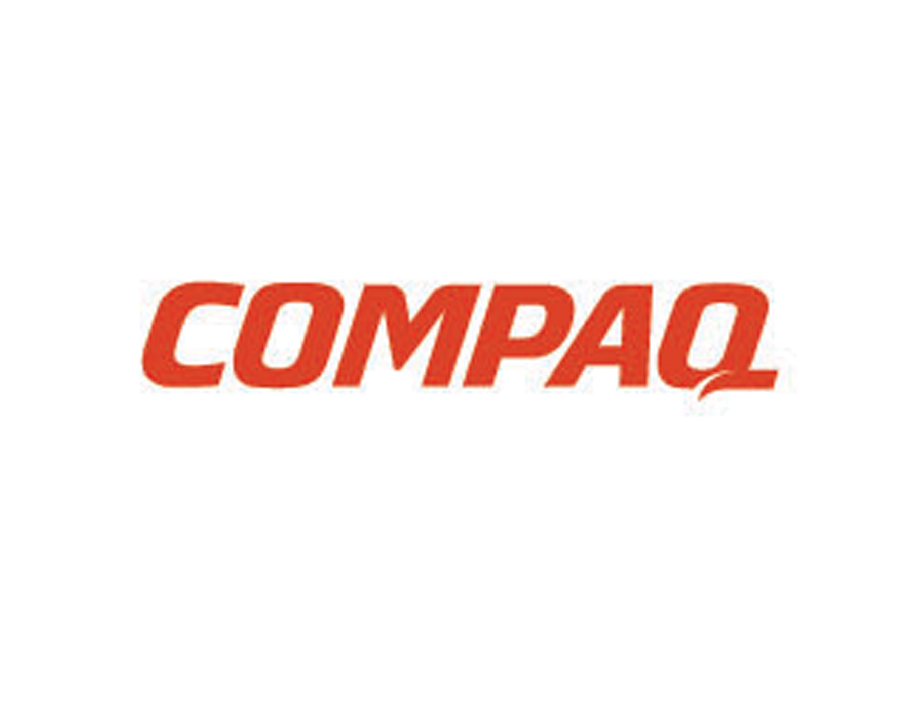 COMPAQ機械企業(yè)LOGO設(shè)計直觀的用厚重動感的字體屬性代表行業(yè)特征