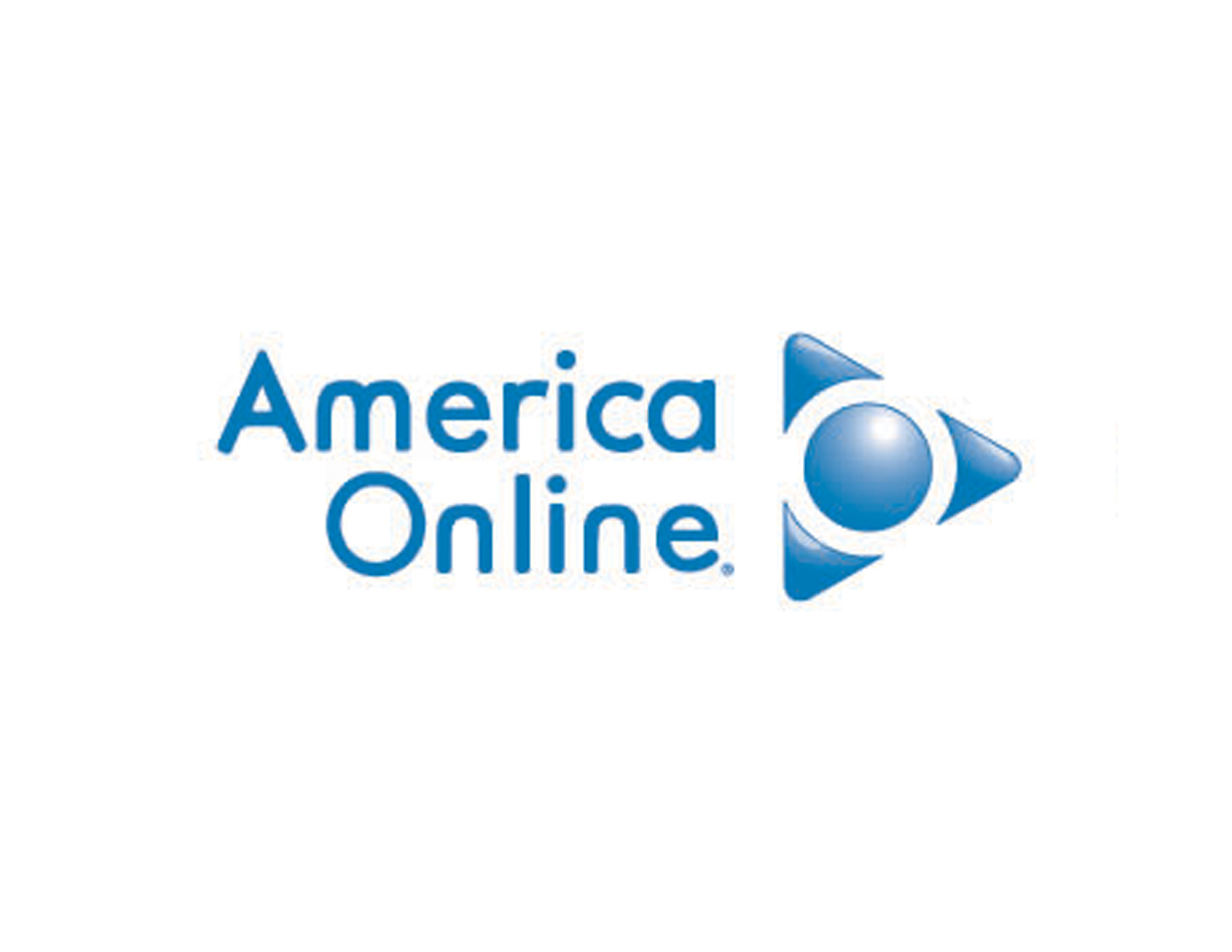 AmericaOnline軟件信息技術(shù)公司商標設(shè)計以圓形與三角形結(jié)合創(chuàng)意