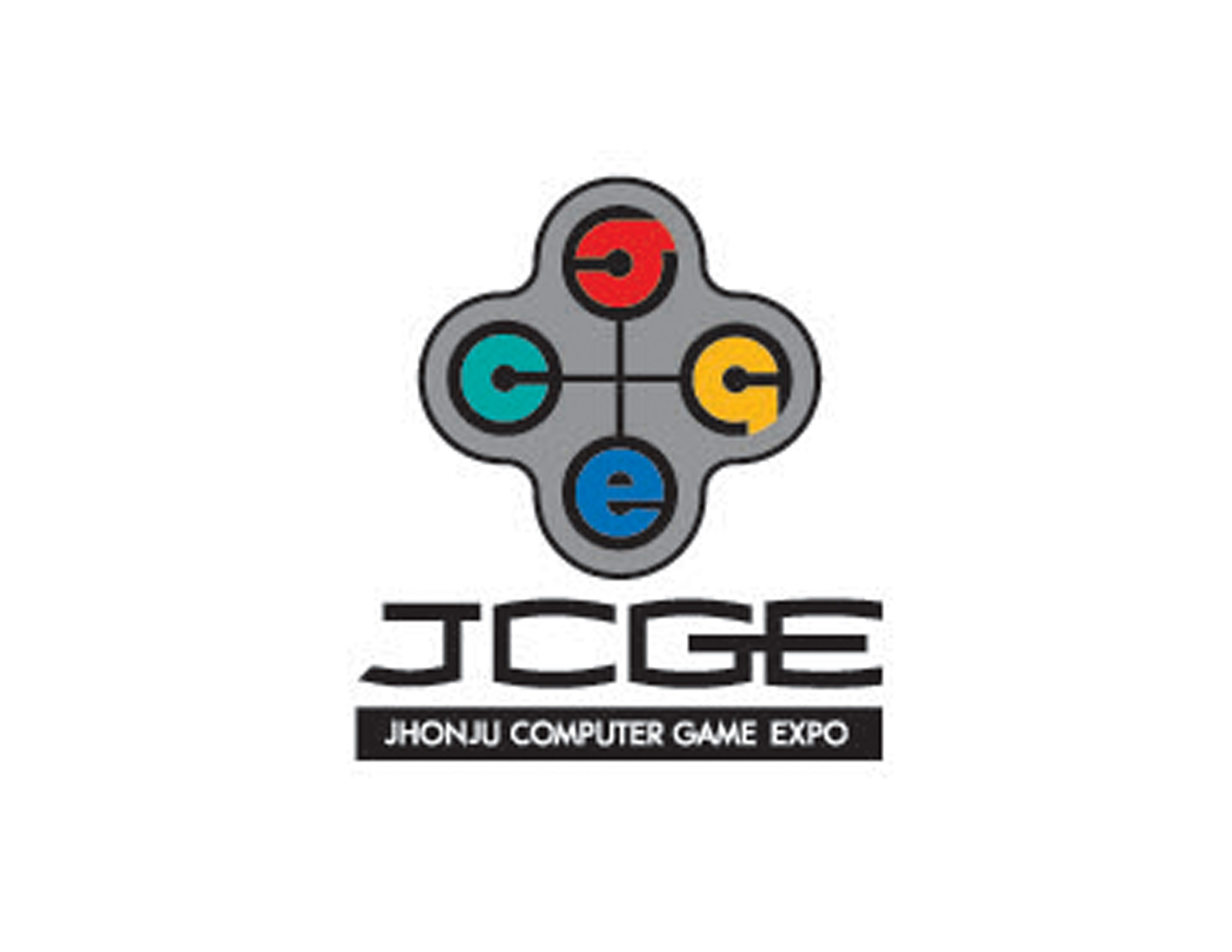 JCGE機器人公司標志設(shè)計巧妙的將字母設(shè)計到四個方向上代表控制器