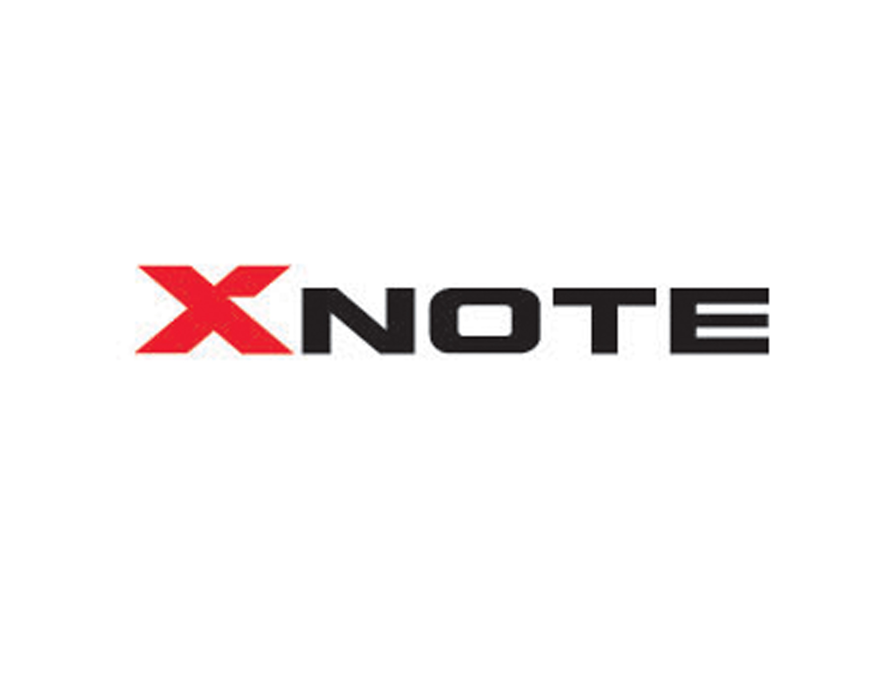 XNOTE機械公司商標設(shè)計創(chuàng)意運用了厚重的字體性格配合X字母上的斜面處理