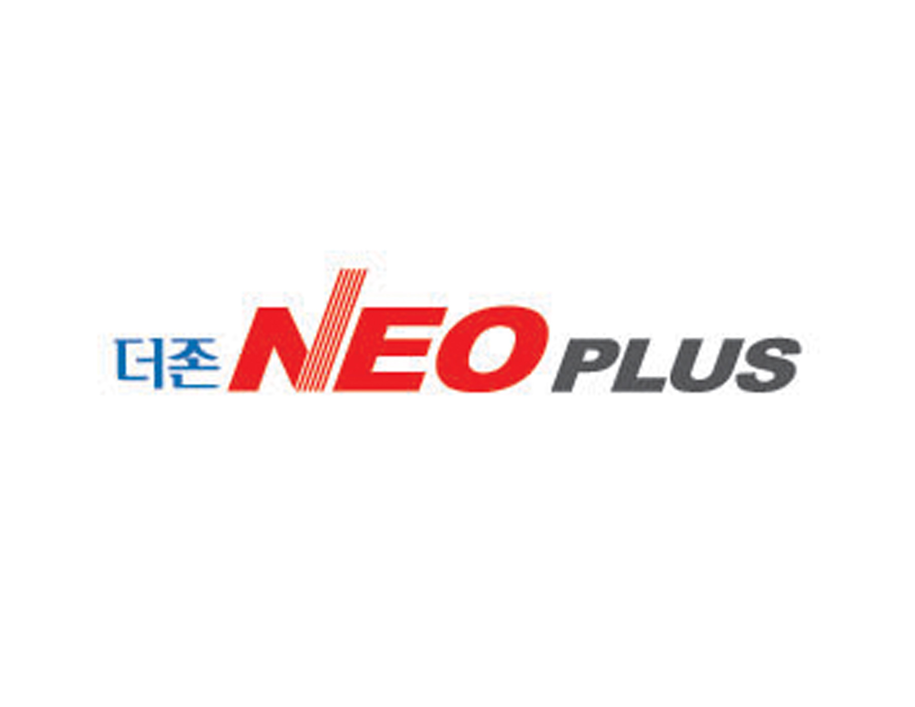 紅色的NEO突出字體與PLUS組合而成的快遞公司商標設(shè)計