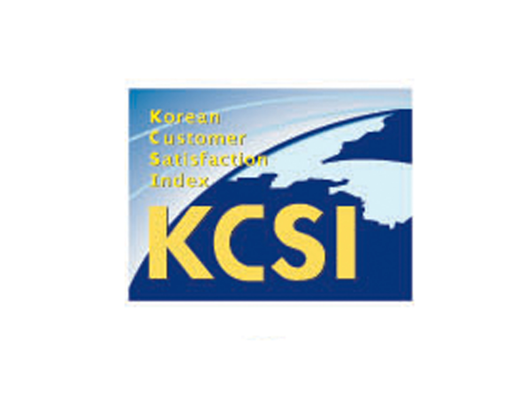 KCSI保險公司LOGO設(shè)計以全球概念為創(chuàng)意，明黃的字體顏色具有視覺沖擊力